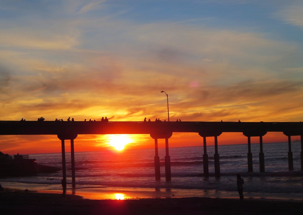 OB pier at Sunset