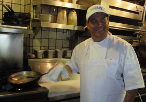 Chef martin San Roman in his kitchen at Dobson's .