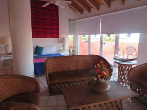 The rooms at the San Felipe Marina Resort & Spa are spacious and colorfully appointed. 