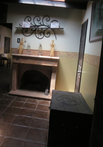 Some of the guestrooms include a fireplace