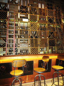 The wine bar at Bodegas del Valle