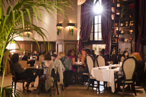 The Grand Lobby also serves as a vibrant dining area.