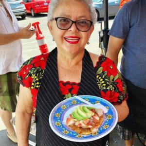 Food from world famous Ensenada seafood street cart La Guerrerense will be enjoyed during Expedition Baja.