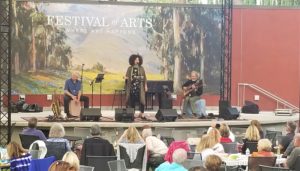 A jazz concert in the picnic area at the Festival of the Arts/Pageant of the Masters