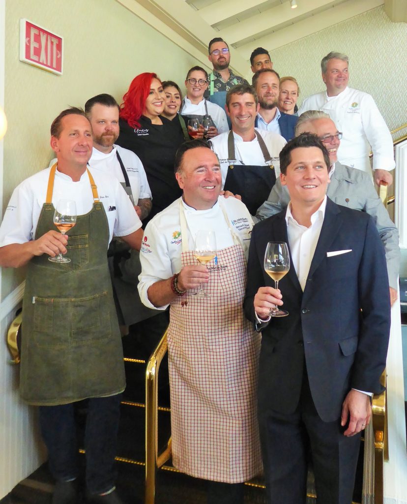 Participating Chefs at the 2018 San Diego Bay Wine + Food Festival Ocean-to-Table Luncheon at The Marine Room.