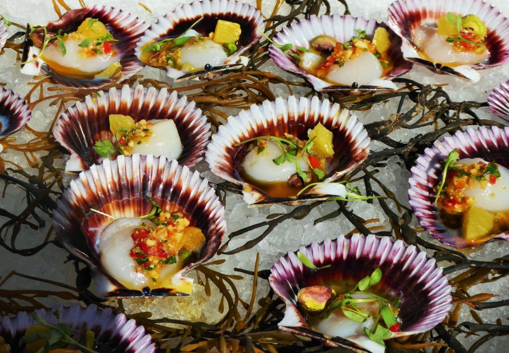 A tasting of scallops at San Diego Bay Wine + Food Festival